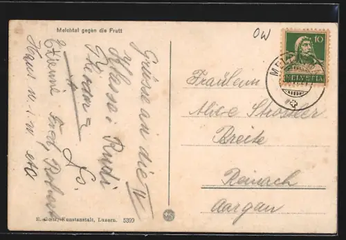 AK Melchtal, Teilansicht gegen die Frutt