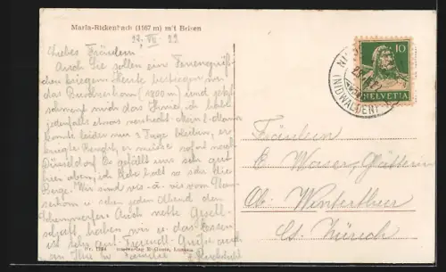 AK Maria-Rickenbach, Panorama mit Brisen