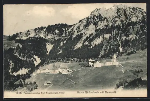 AK Maria Rickenbach, Panorama mit Musenalp