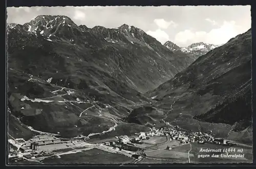 AK Andermatt, Teilansicht gegen das Unteralptal