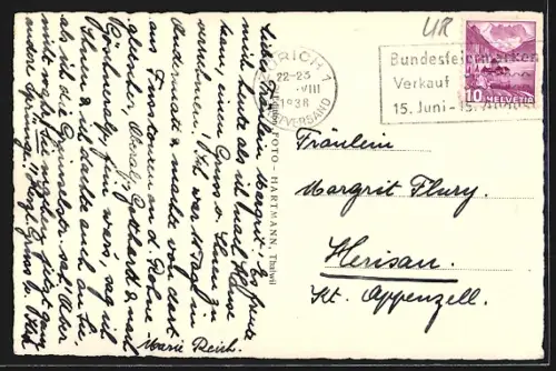 AK Andermatt, Teilansicht gegen Hospenthal und Furka