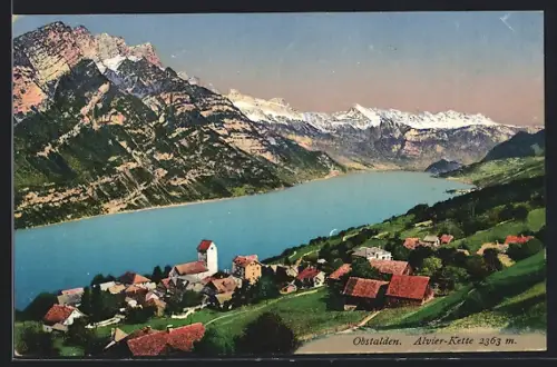 AK Obstalden, Teilansicht mit Alvier-Kett