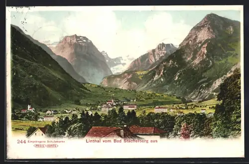 AK Bad Stachelberg, Blick auf das Linthal
