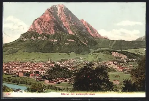 AK Glarus, Gesamtansicht mit Vorderglärnisch