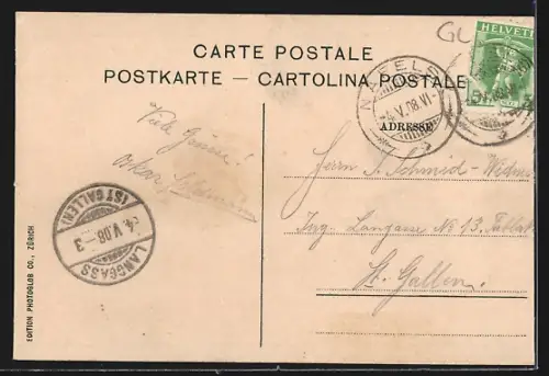 AK Glarus, Gesamtansicht mit Vorderglärnisch