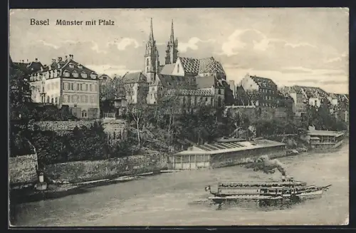 AK Basel, Münster mit Pfalz