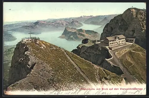 AK Pilatuskulm, Blick auf den Vierwaldstättersee