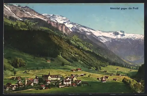 AK Melchtal, Ortsansicht gegen die Frutt