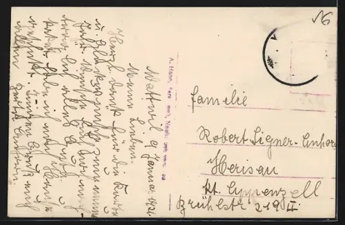 AK Wattwil, Ortsansicht mit Säntis