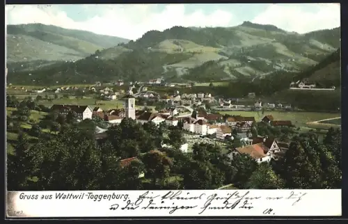 AK Wattwil-Toggenburg, Gesamtansicht des Ortes