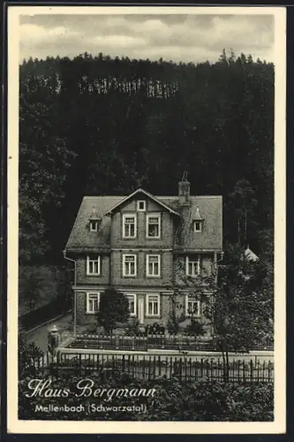 AK Mellenbach im Schwarzatal, Hotel Haus Bergmann