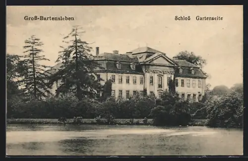 AK Gross-Bartensleben, Blick zum Schloss
