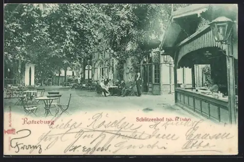 AK Ratzeburg, Gasthaus Schützenhof mit Ausschankthresen