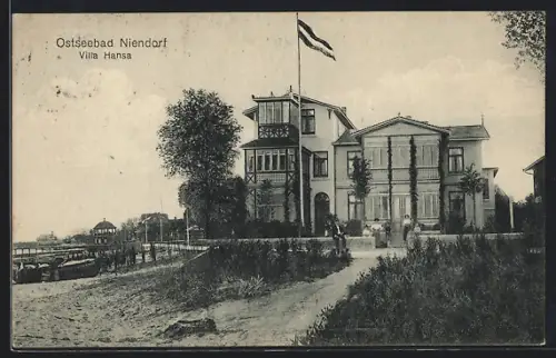 AK Niendorf / Ostseebad, Hotel Villa Hansa am Strand