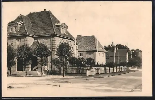 AK Oldenburg / Holstein, Blick in die Hohelufstrasse mit Villen