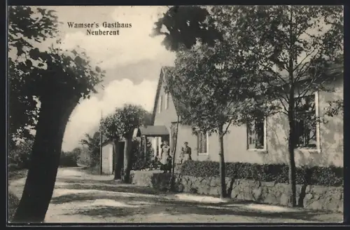 AK Neuberend, Strassenpartie an Warmser's Gasthaus