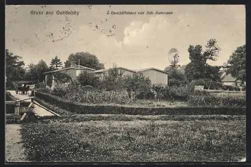 AK Gundelsby, Geschäftshaus von Joh. Asmussen