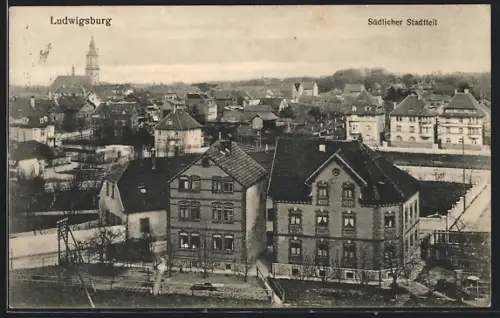 AK Ludwigsburg / Württemberg, Blick auf den südlichen Stadtteil