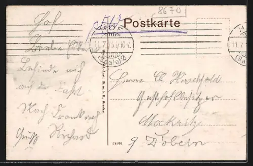 AK Hof / Bayern, Lorenz-Strasse mit Geschäften