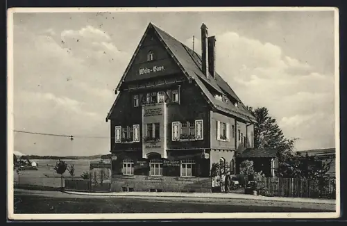 AK Bad Steben, Gasthaus Weinhaus Villa Böhm-Bolkmar