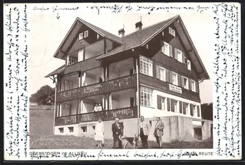 AK Oberstdorf / Allgäu, Hotel Pension Haus Reute