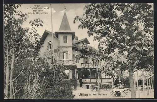 AK Utting / Ammersee, Gasthaus Jakob Mittermaier