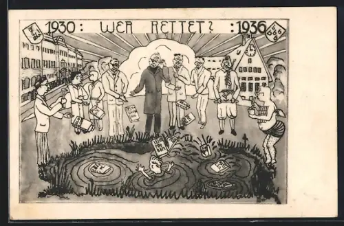 AK Gmünd, Absolvia 1930-1936, Wer Rettet ?