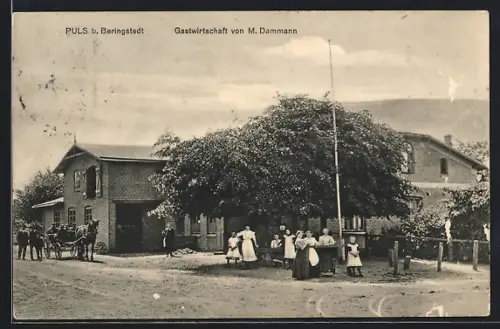 AK Puls b. Beringstedt, Gasthaus von M. Dammann