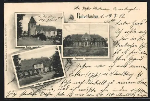 AK Rabenkirchen, Johannsen, Kirche, Pastorei
