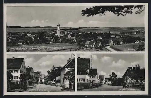 AK Wallenhausen / Weissenhorn, Teilansicht, Obere Dorfstrasse, Untere Dorfstrasse
