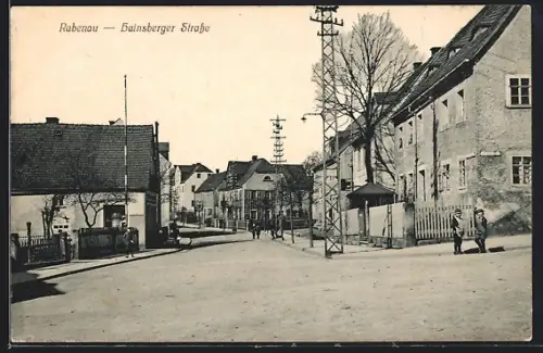 AK Rabenau / Sachsen, Blick in die Hainsberger Strasse