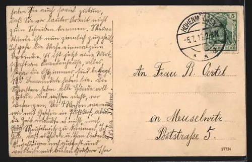 AK Keutschen, Gasthaus, Strassenpartie mit Kirche