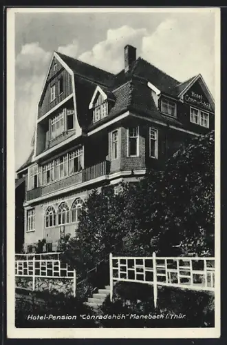 AK Manebach i. Thür., Hotel-Pension Conradshöh