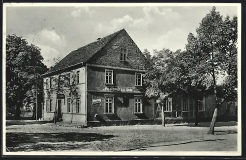 AK Drewitz / Möckern, Gasthof zur Linde v. G. Lehmann