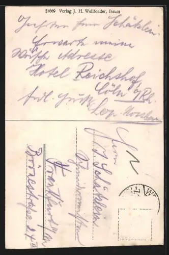 AK Issum, Geldern`sche Strasse, Neustrasse