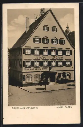 AK Günzburg, Hotel Bären, Bayerische Vereinsbank