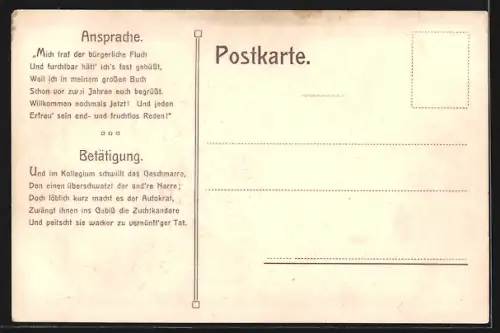 Künstler-AK Nürnberg, Gemeindewahl 1908, vor dem Rathaus