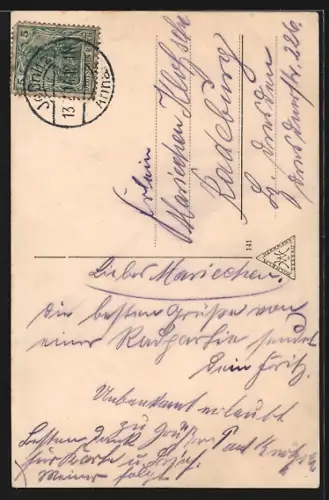 AK Alt-Jessnitz, Gasthof zur Erholung, Schloss im Sonnenschein