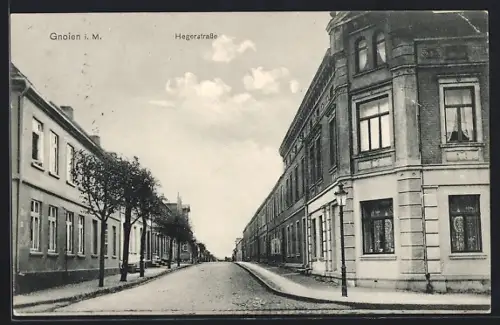 AK Gnoien i. M., Partie in der Hegerstrasse