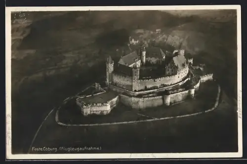 AK Coburg, Feste Coburg vom Flugzeug aus