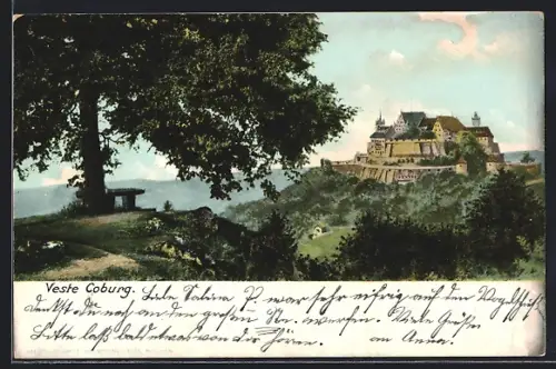 AK Coburg, Veste Coburg mit Umgebung