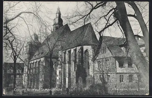 AK Coburg, Blick auf St. Morizkirche