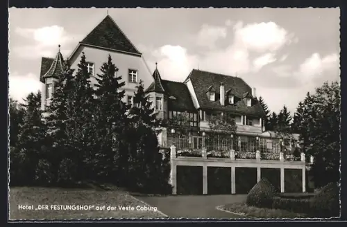 AK Coburg, Hotel Der Festungshof auf der Veste Coburg
