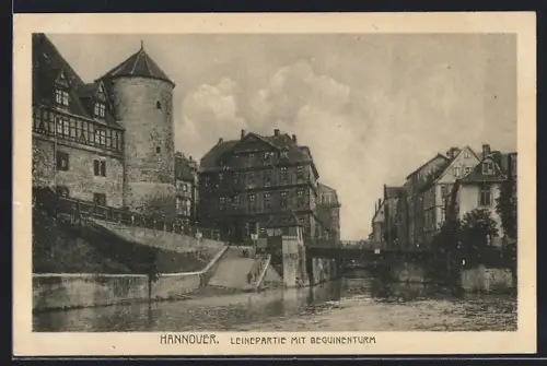 AK Hannover, Leinepartie mit Beguinenturm