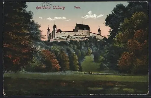 AK Coburg, Veste, Ansicht von unterhalb