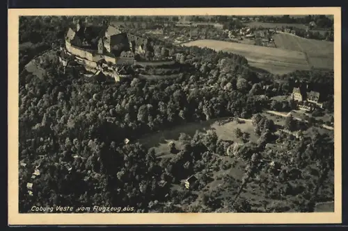 AK Coburg, Veste vom Flugzeug aus