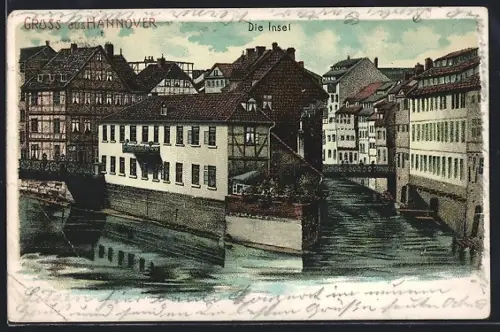 Künstler-AK Hannover, Die Insel