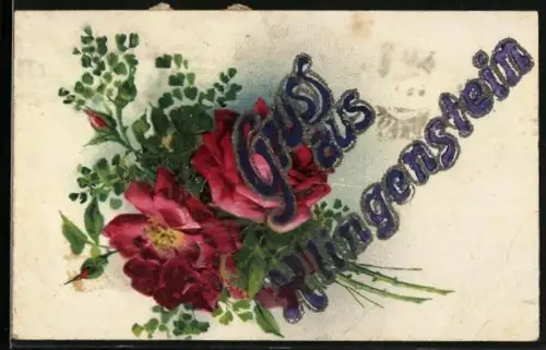 Künstler-AK Klingenstein, Blumenmotiv, Rosen