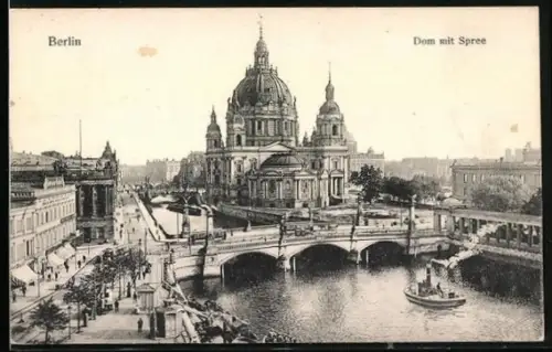 AK Berlin, Dom mit Spree