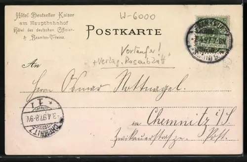 Lithographie Alt-Frankfurt, Dom, Alte Brücke, Sachsenhäuser Ufer